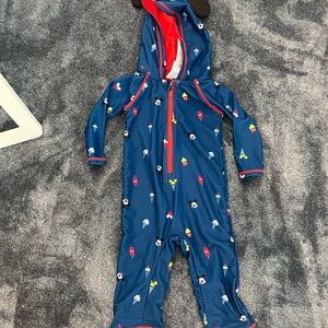 Disney Blue swimsuit Rashgaurd